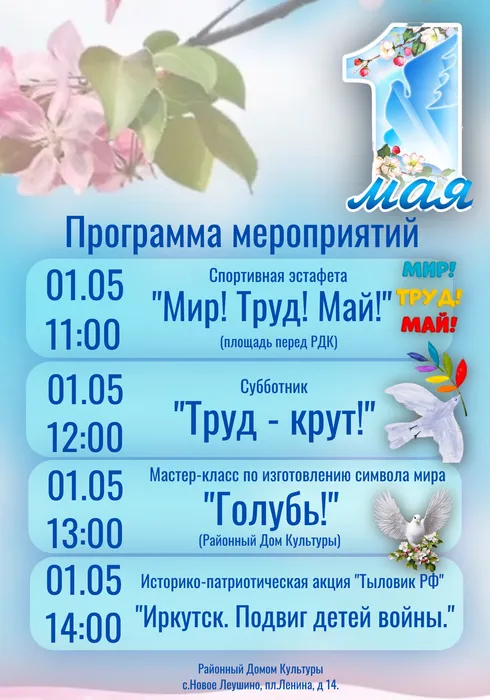 Программа мероприятий